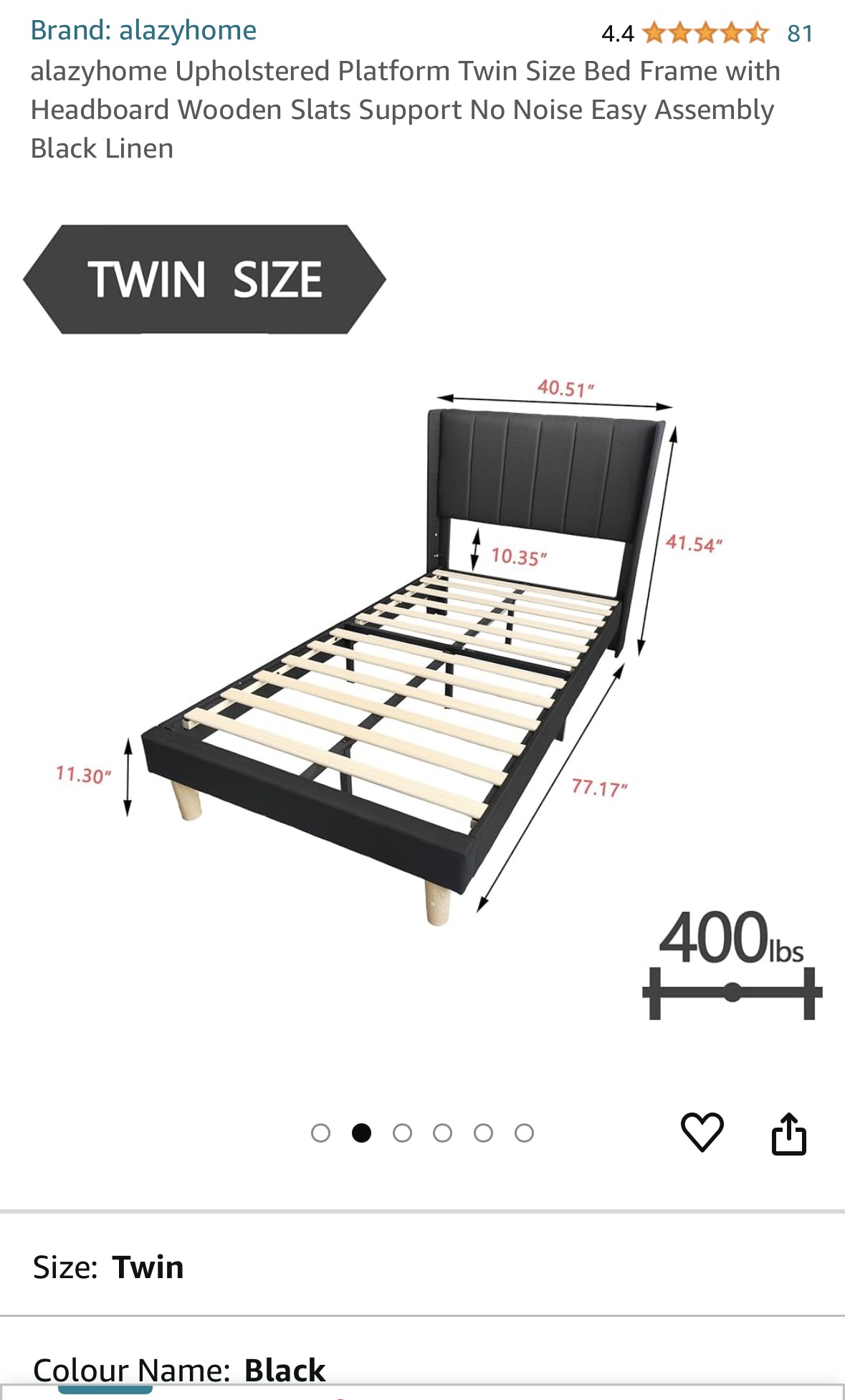 Twin size bed frame - photo 2
