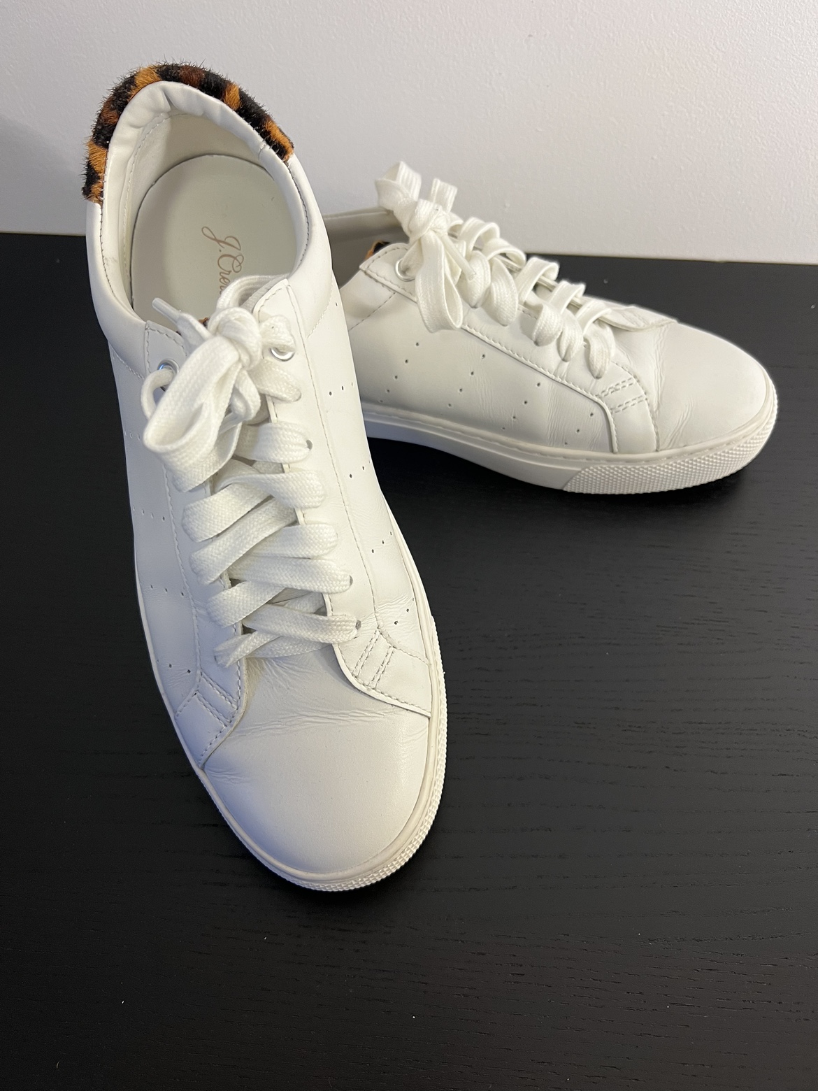 J.Crew Leopard Trim Sneakers