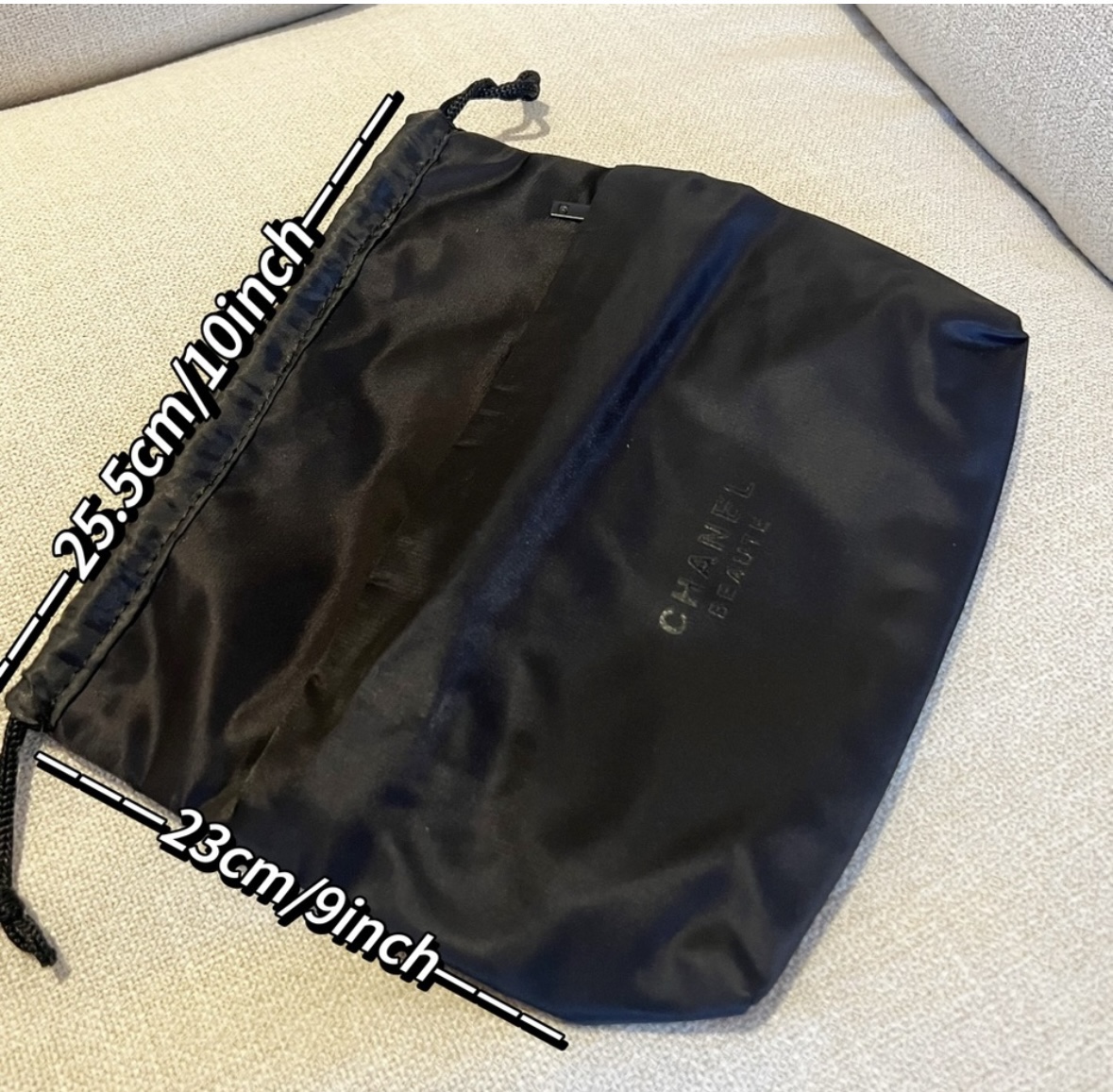 Chanel Drawstring Nylon Cosmetic Bag/ Dust Bag image indicator(3)