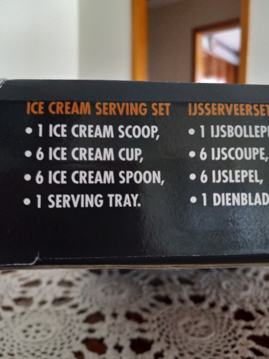 Ice cream serving set, stainless steel 14pcs. image indicator(4)
