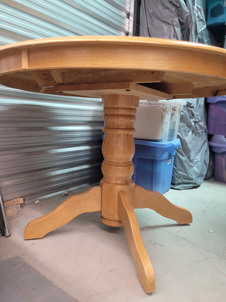 Round Solid Wood Dining Table