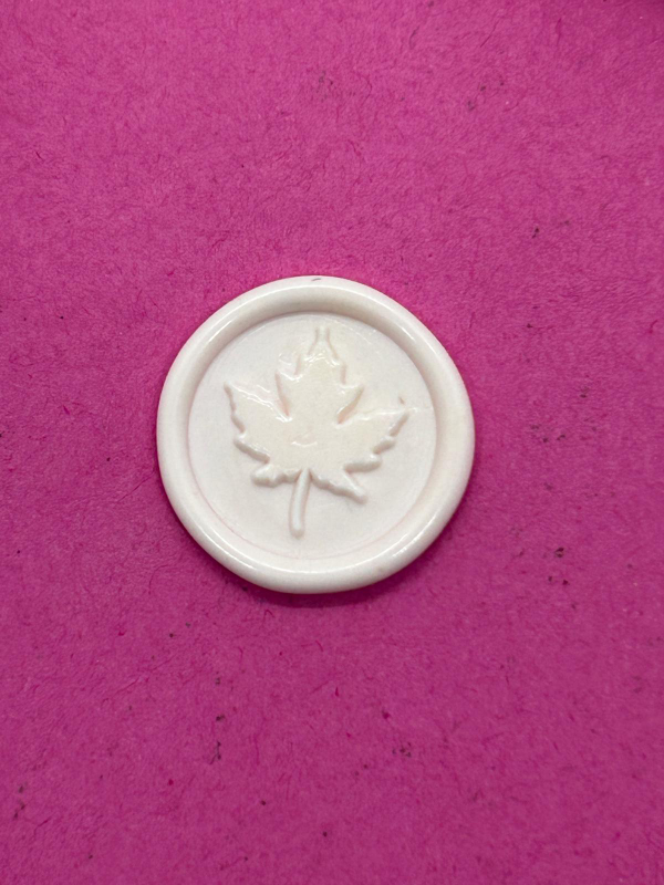 Pink Wax Seals with Maple Leaf Design ×15 image indicator(2)