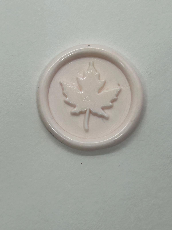 Pink Wax Seals with Maple Leaf Design ×15 image indicator(3)