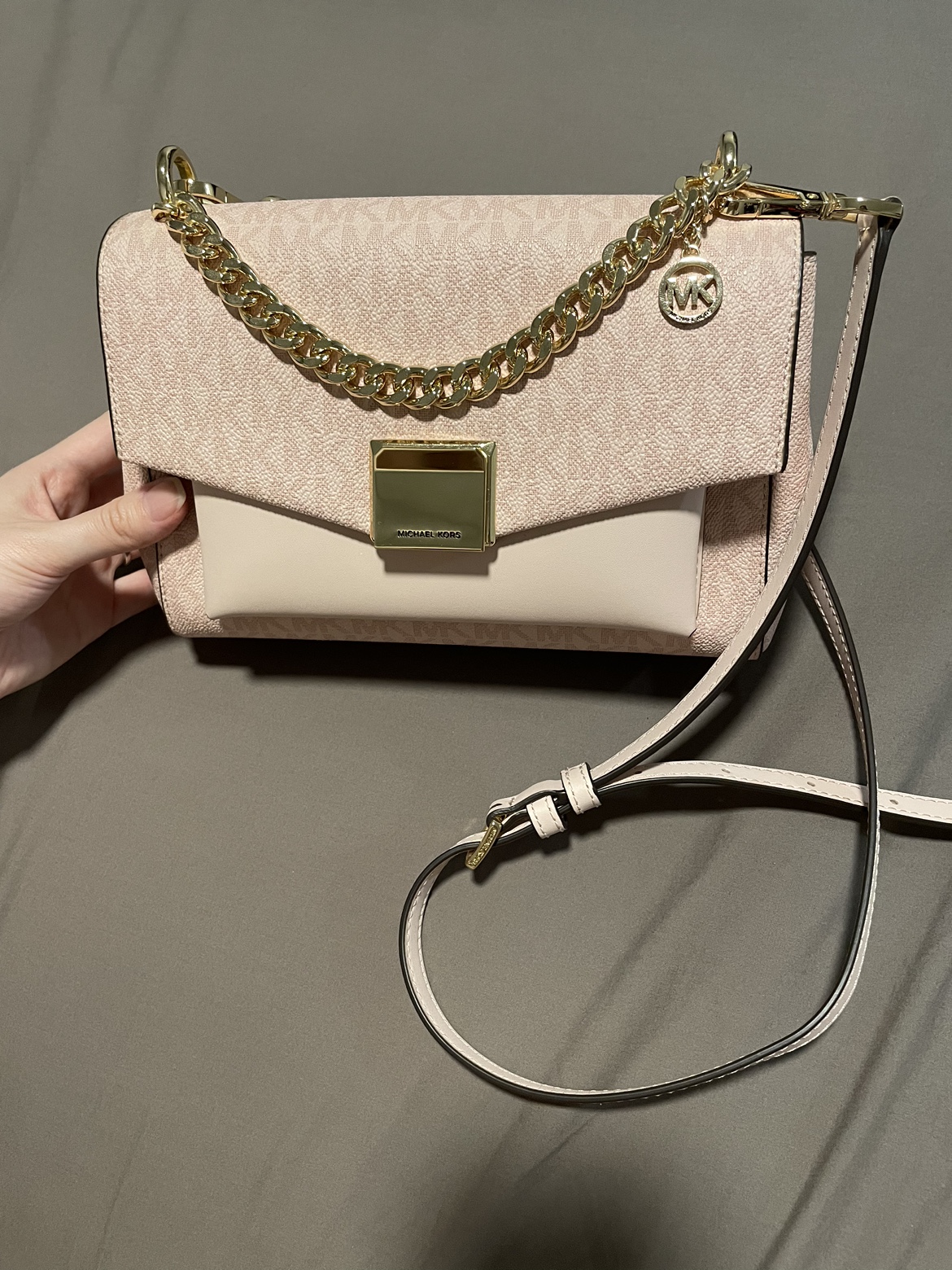 MICHAEL KORS Baby Pink Crossbody Bag thumbnail