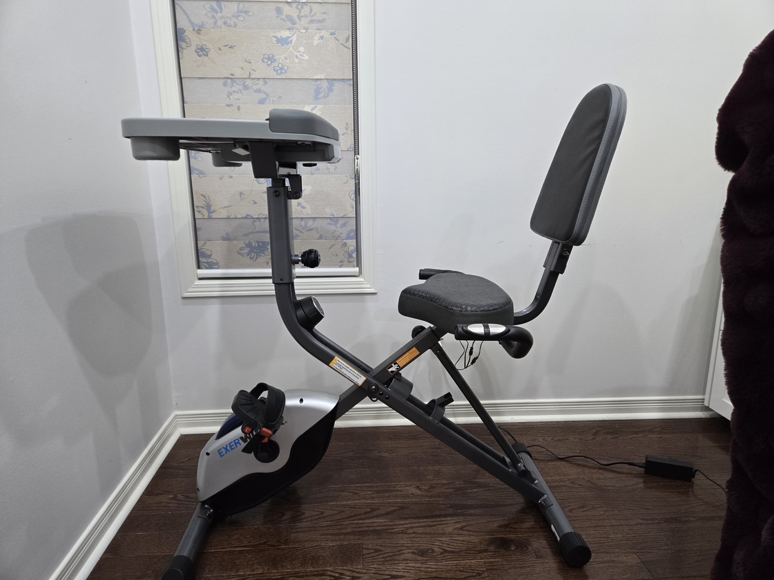 Exerpeutic WorkFit 1000 Desk Station Folding Exercise Bike - photo 3