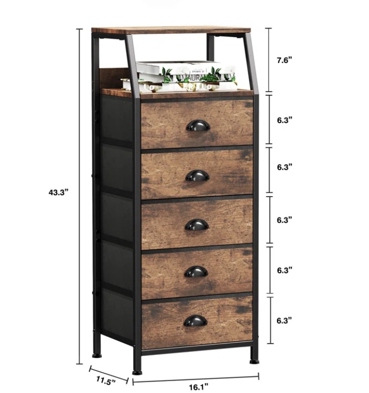 5 Drawer Storage Cabinet - photo 3