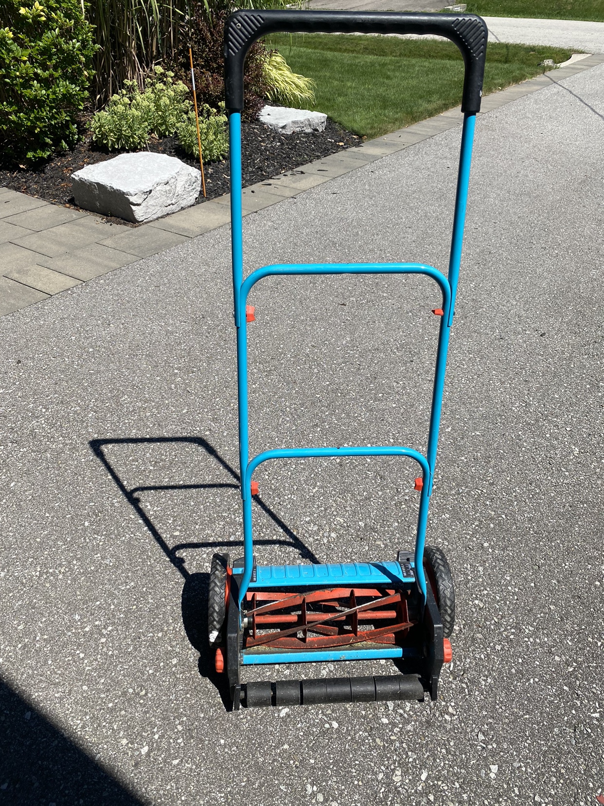 Gardena 6000 SM push reel mower. QEW Dixie
