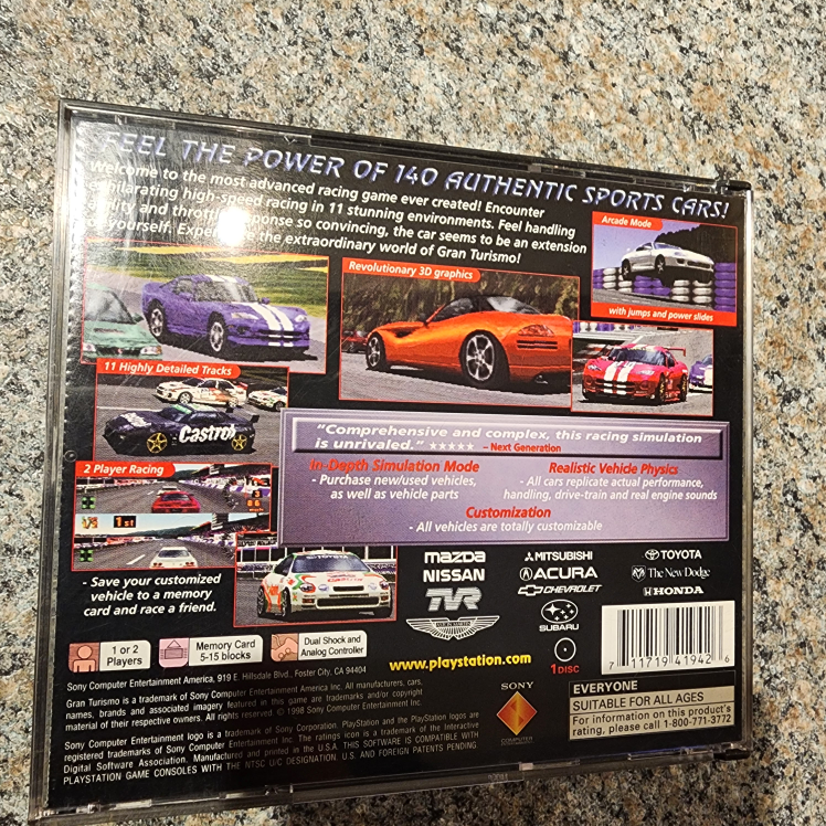 Gran Turismo (PlayStation 1, PS1) image indicator(2)