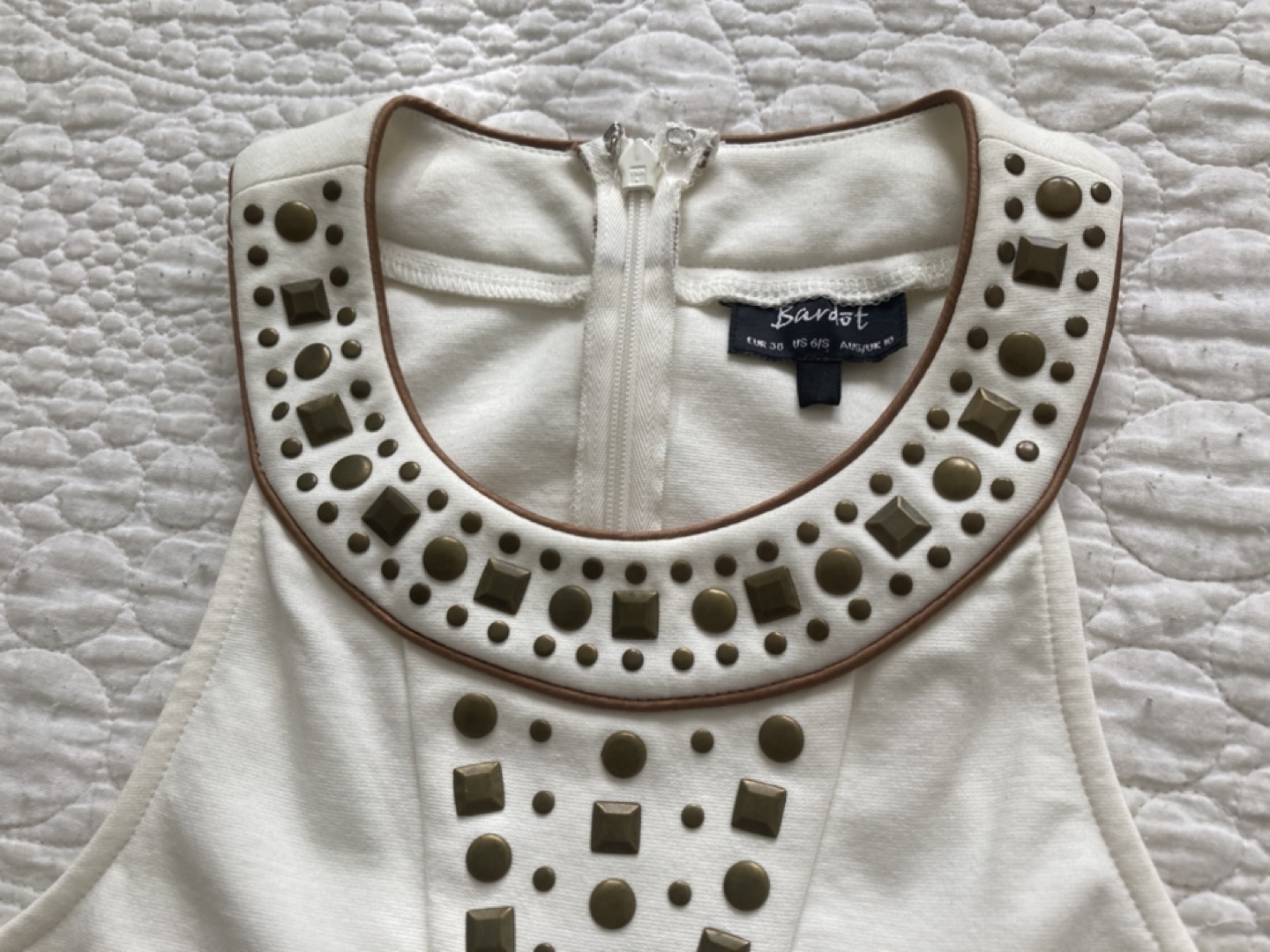 Bardot designer studded dress image indicator(3)