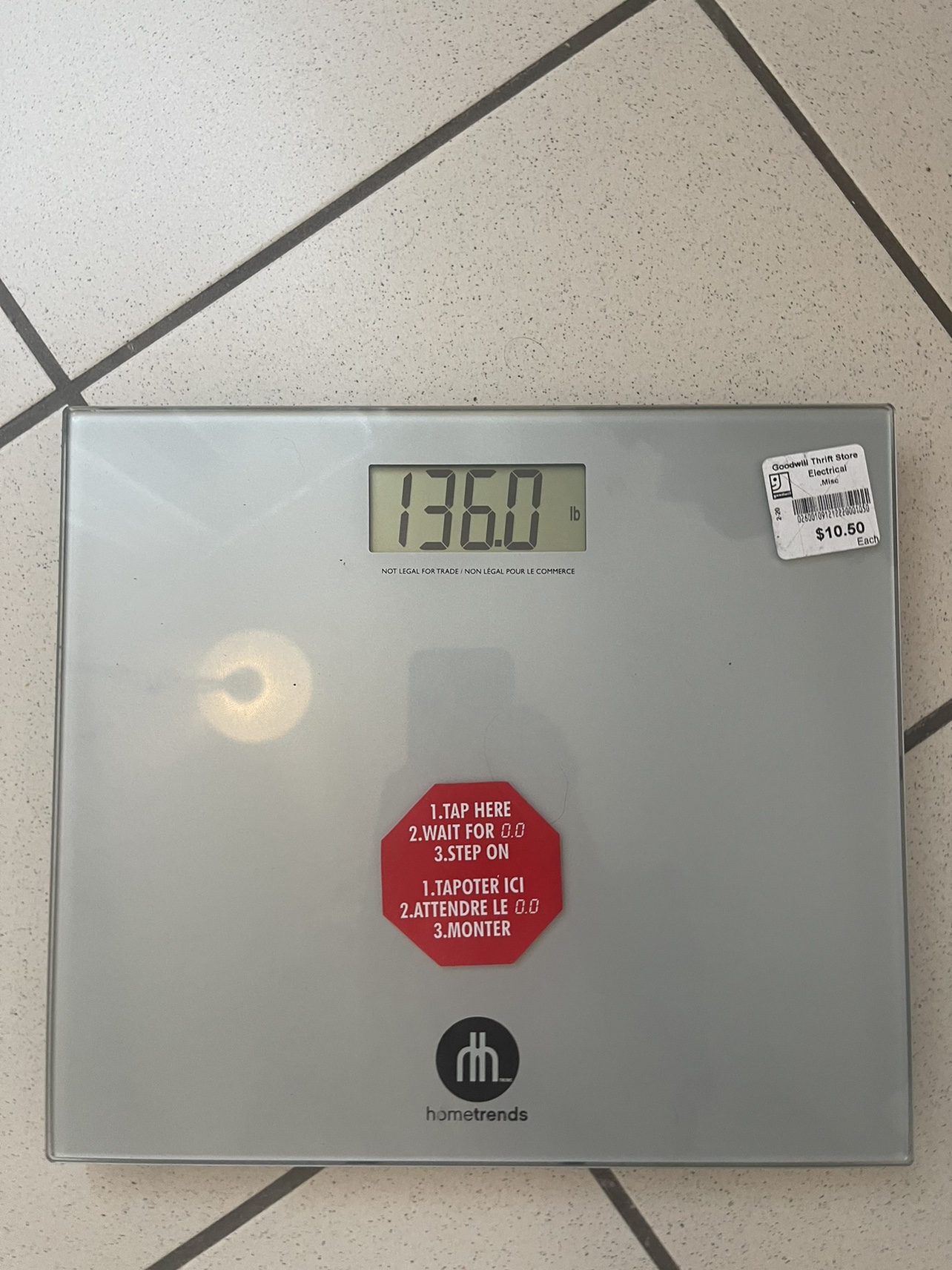 Hometrends Digital Bathroom Scale - photo 2