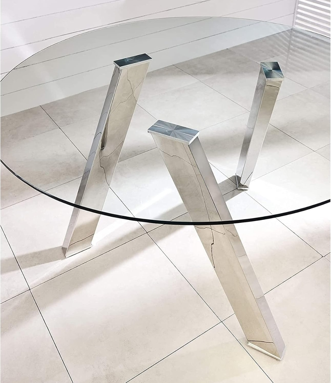 Table dining Round Glass - Moving Sale