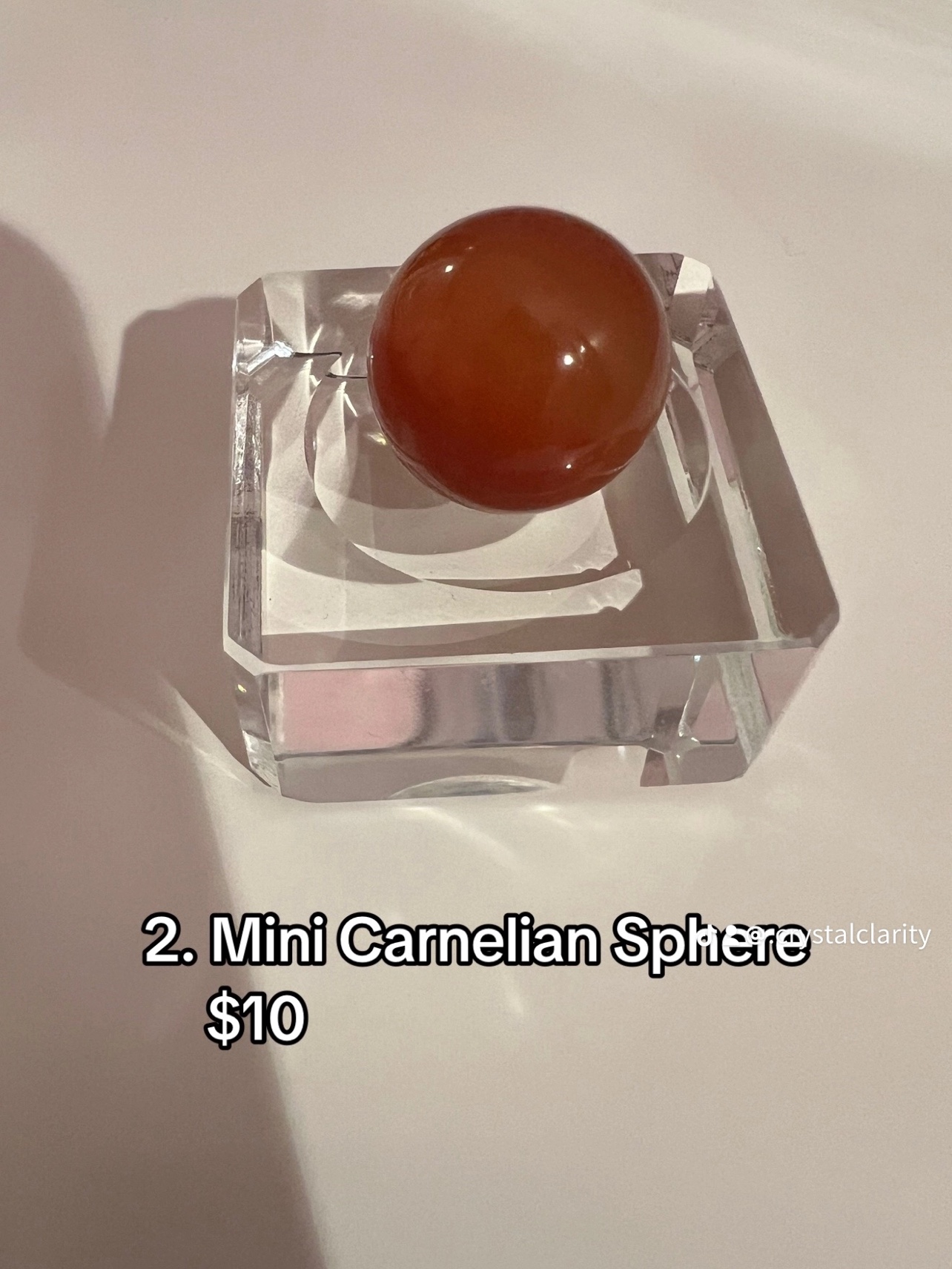 Mini Carnelian Sphere
