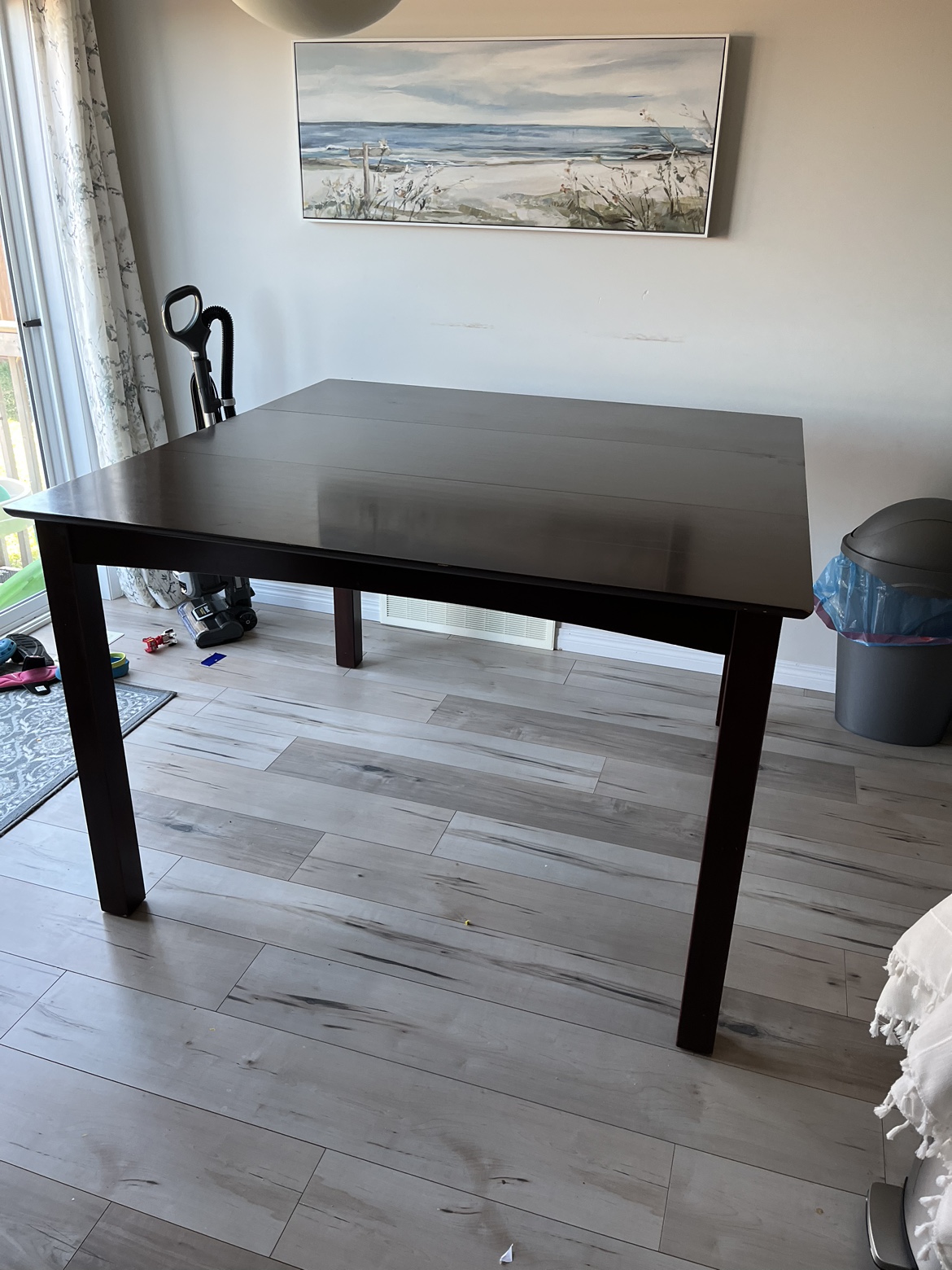 8 person bar height dining table with lazy susan - photo 3