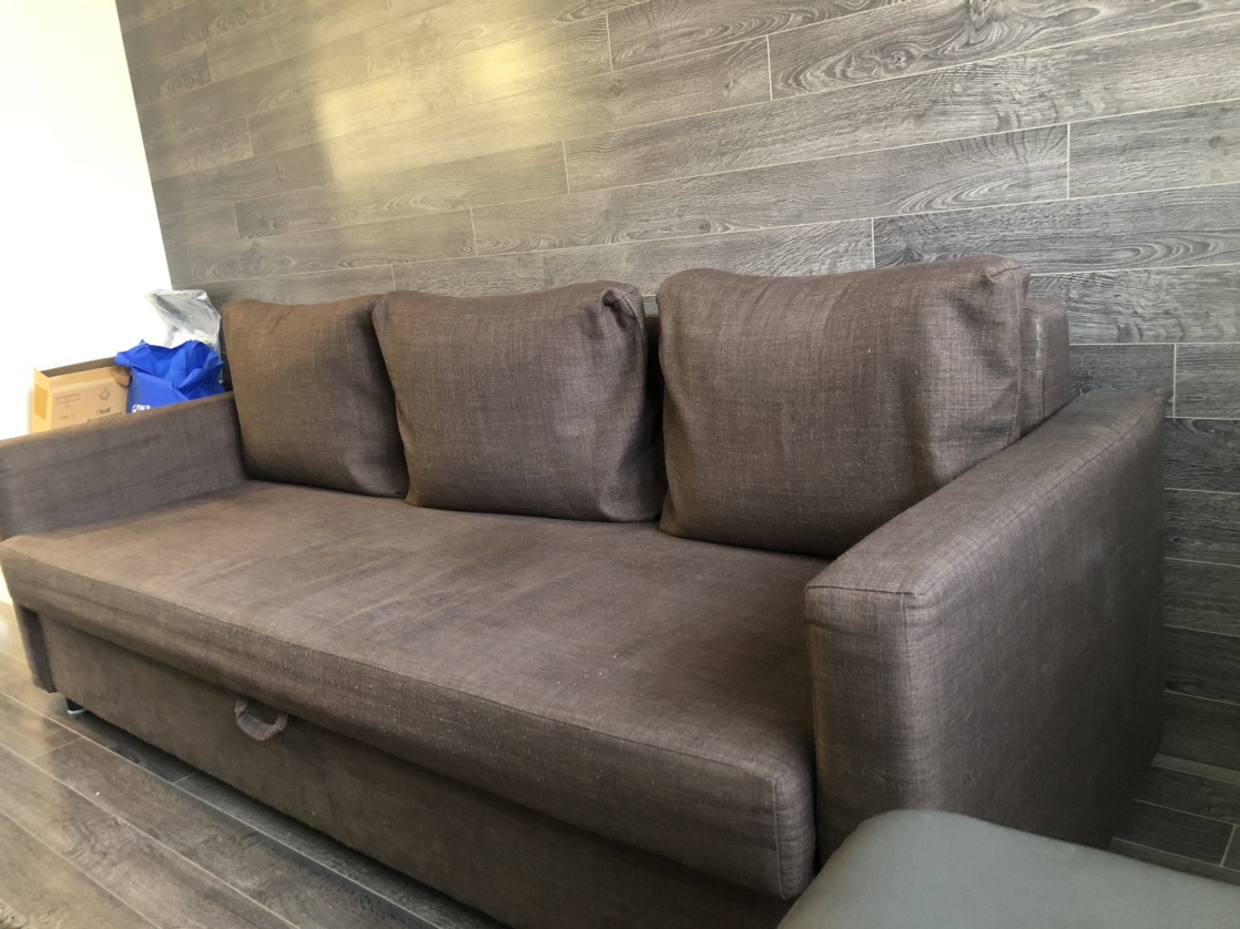 Brown Pull-Out Sofa Bed