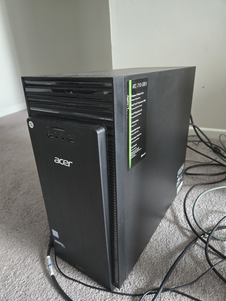 Acer Desktop Computer no monitor
