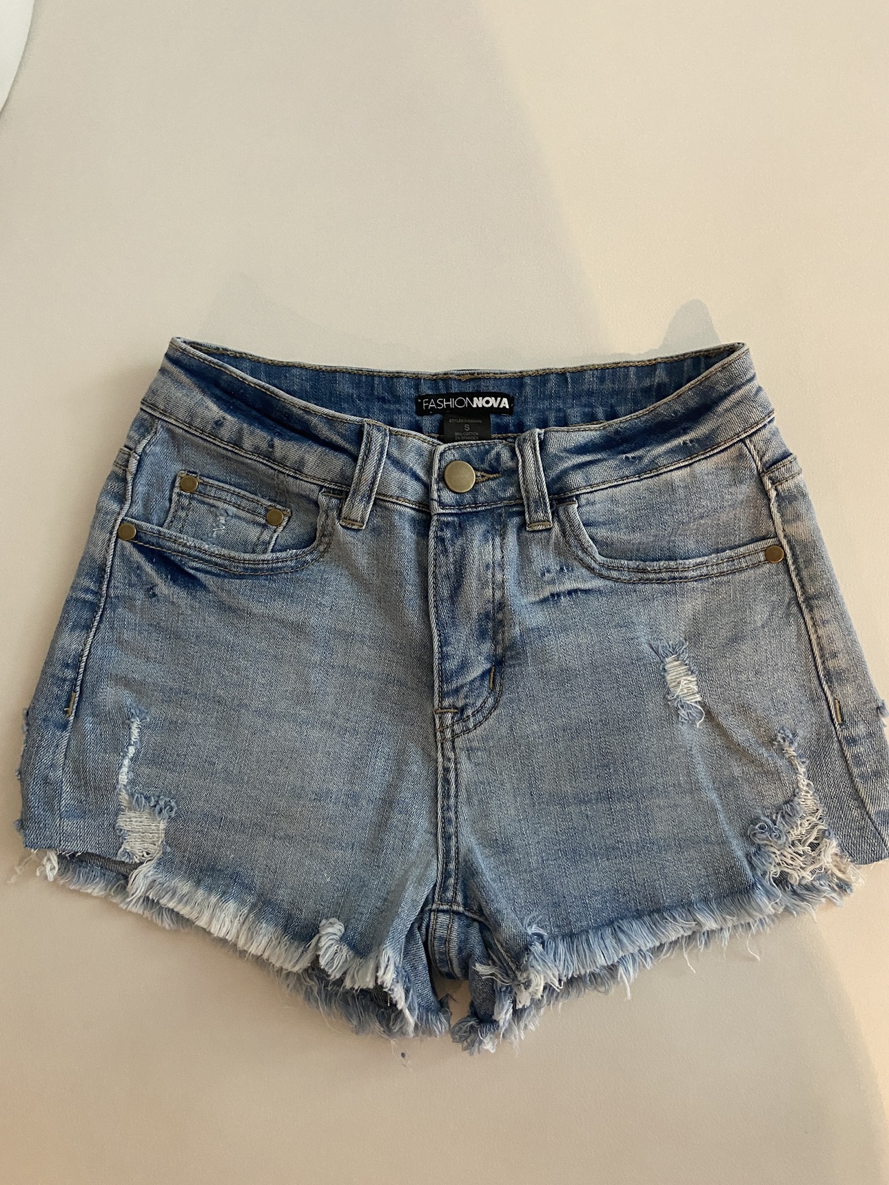 Jean shorts size small thumbnail