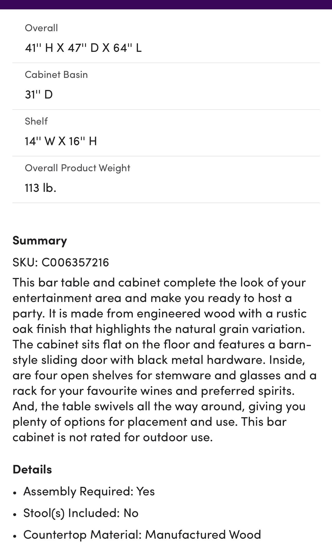 Bar Cart with Wine Storage/ Kitchen Island Table image indicator(5)