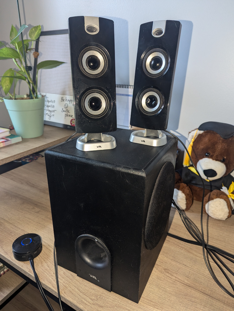 Computer speaker with sub woofer