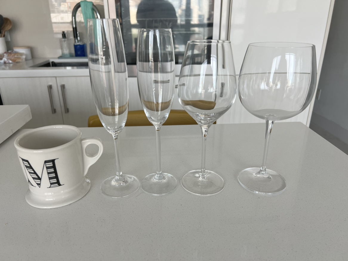 FREE Mismatched glassware