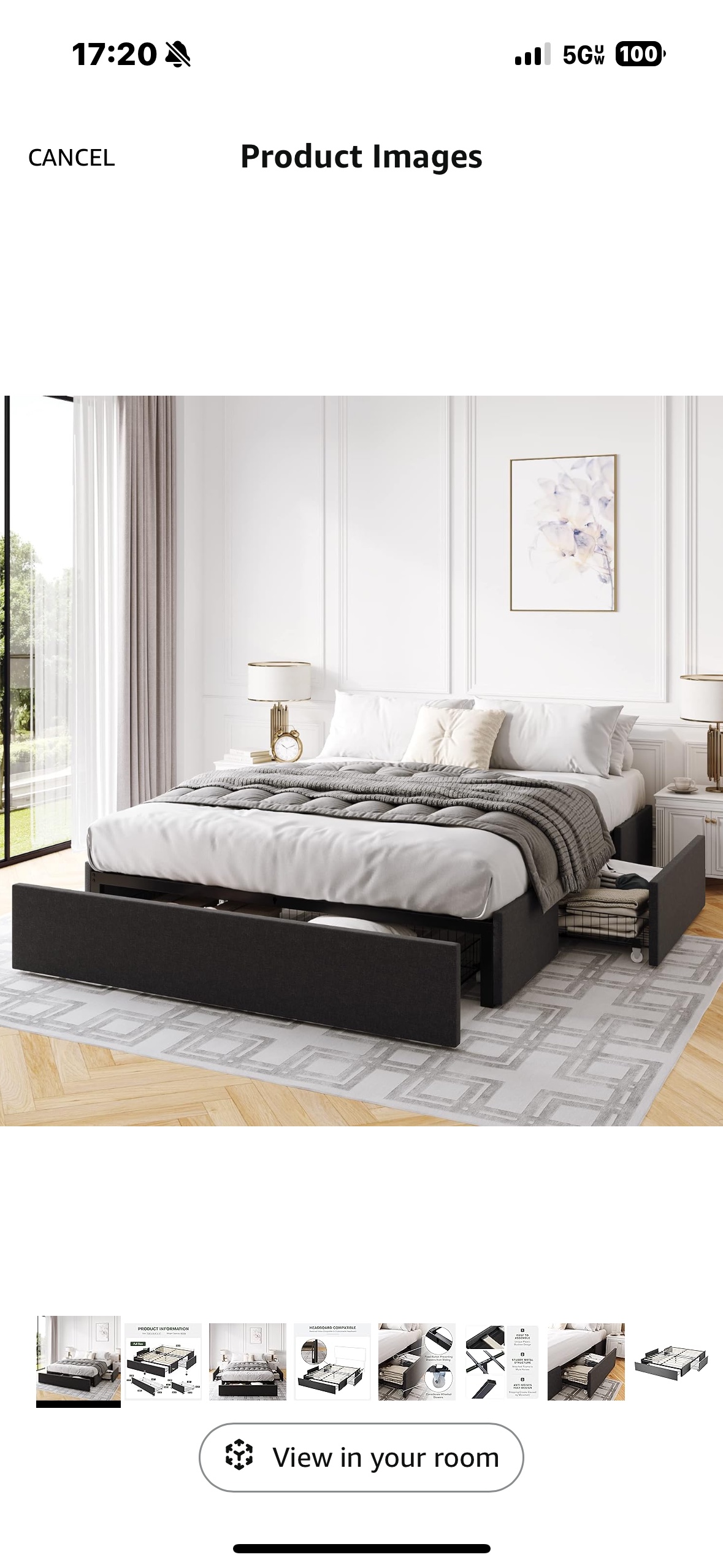 Bed frame (only used 10 months)