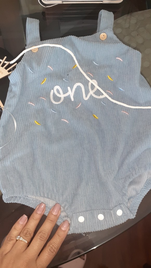First Birthday Outfit and Decorations