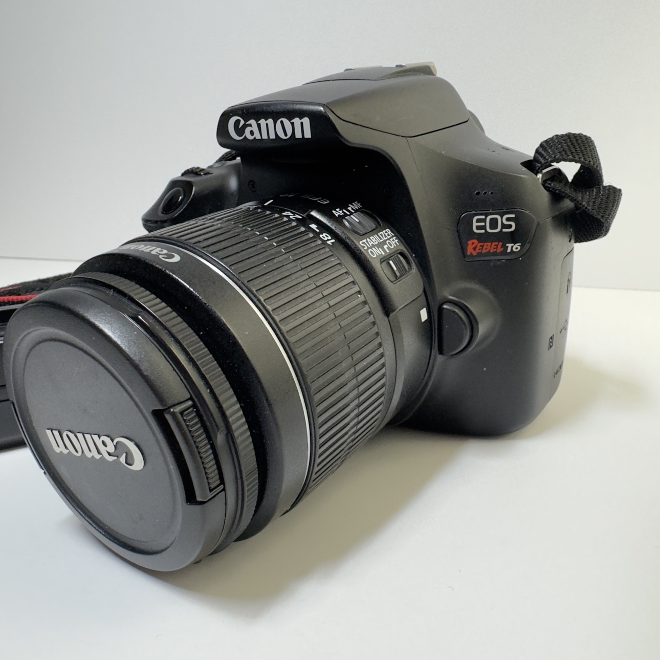 Canon EOS Rebel T6 Camera with 18 55 mm lens