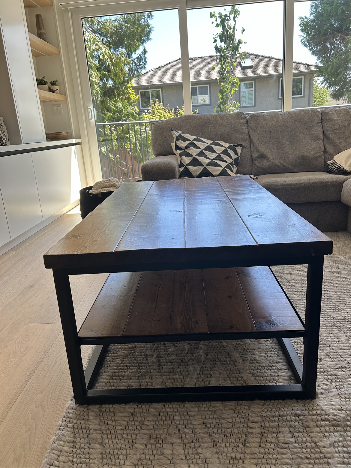 Custom made Coffee Table with Shelf - photo 4