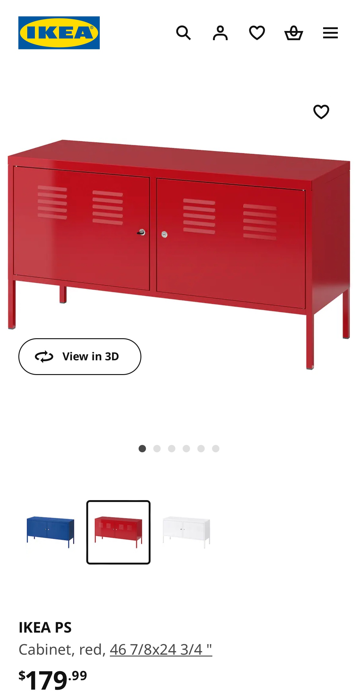 IKEA PS CABINET(red)