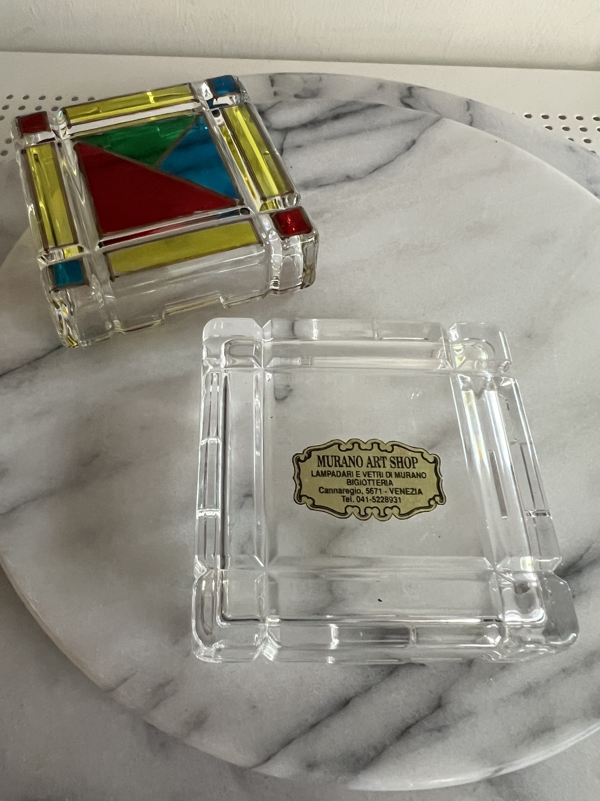 Venice glass trinket box image indicator(4)