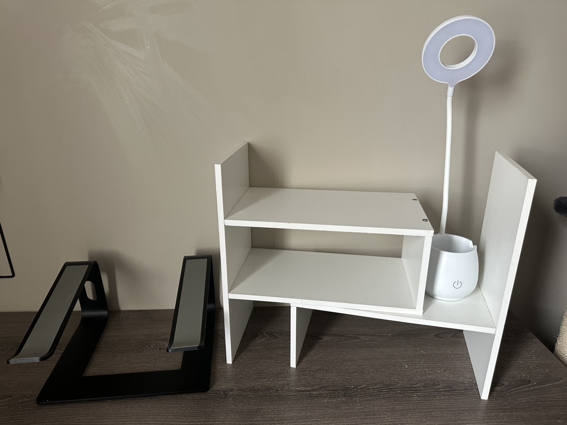 L-shaped desk including chair and desk organizer - photo 3