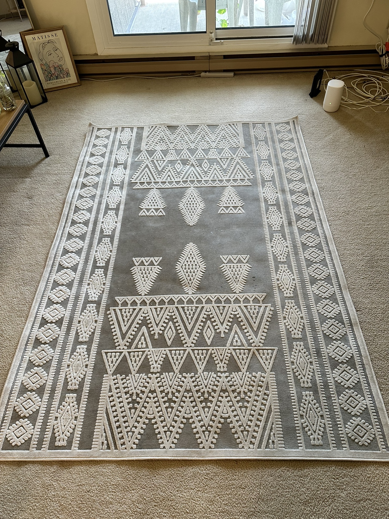 Grey and White Rug - photo 2
