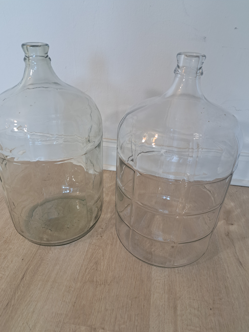 4 Vintage Glass Jars $5each
