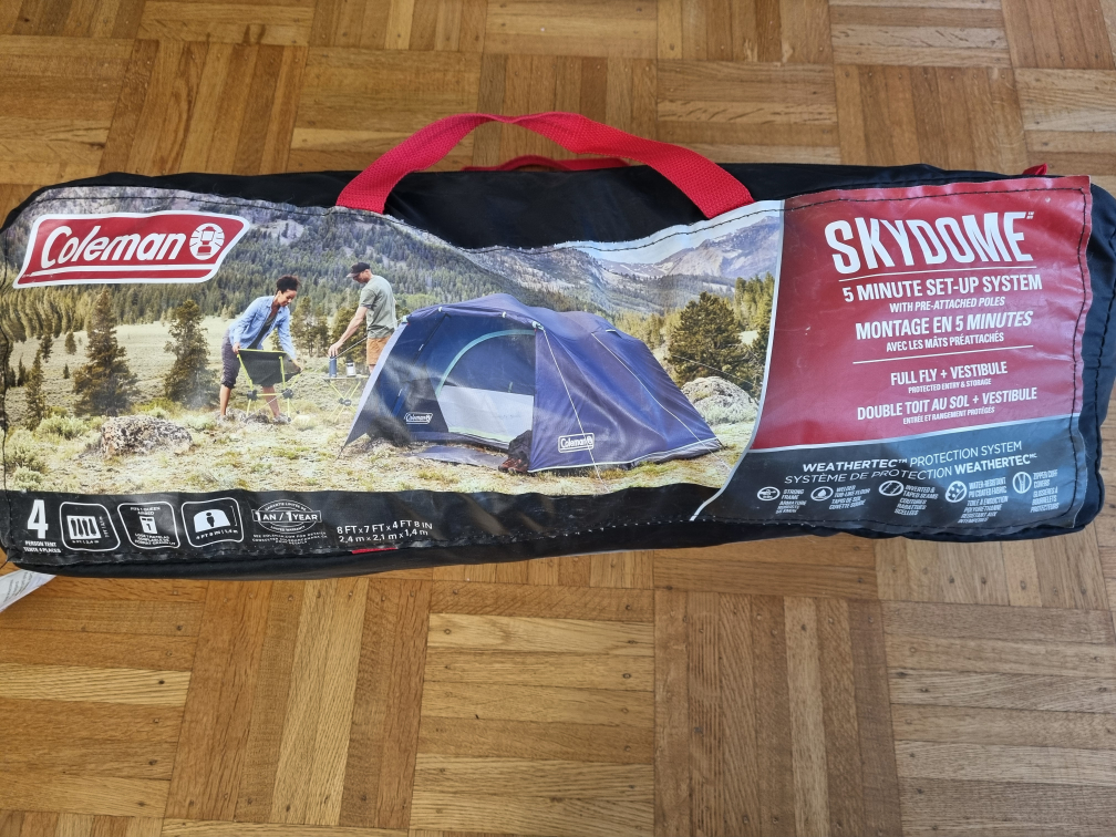 Coleman 4 Person Tent. camping chair. Dust Tarp - photo 3