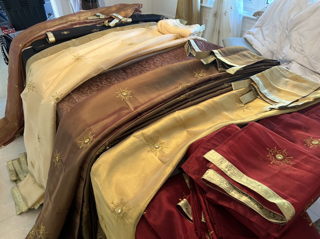 Indian inspired drapes in various colours image indicator(6)