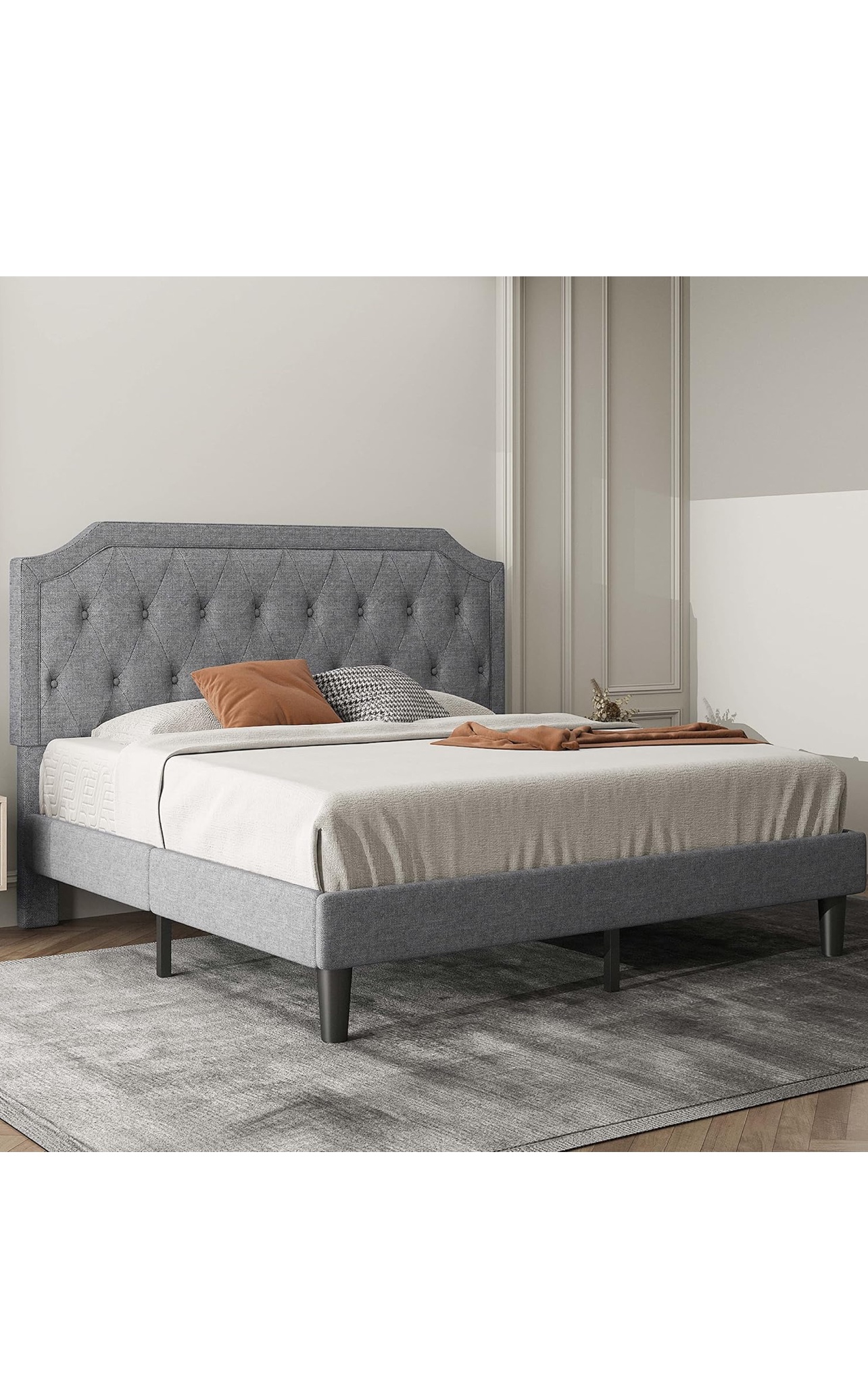 King-size bed frame