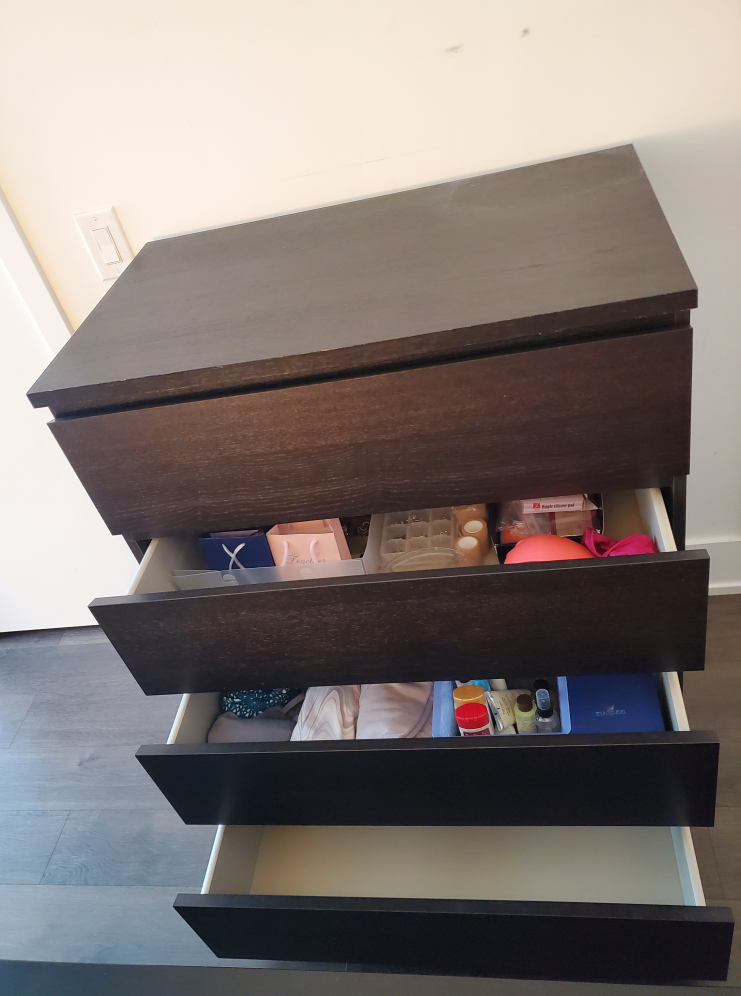 🔥 IKEA MALM 4-Drawer Dark Brown Dresser image indicator(2)