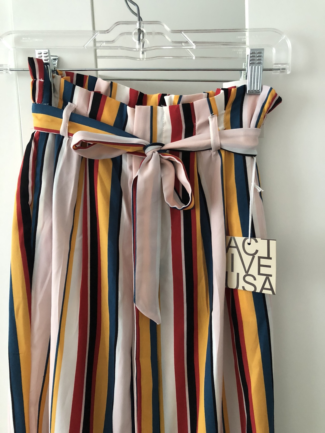 Striped Colourful Wide Leg Pants image indicator(2)