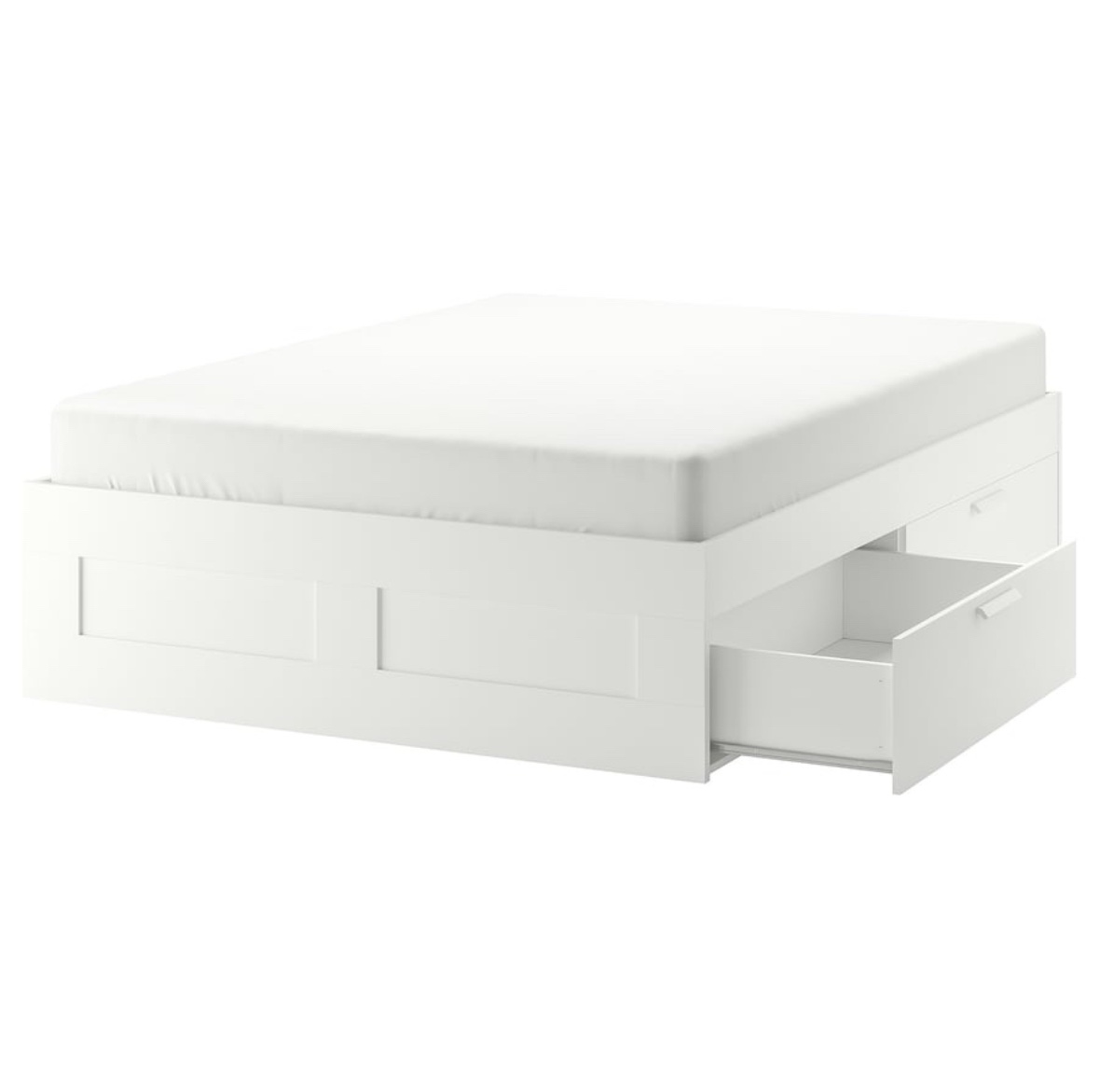 IKEA Brimnes queen bed frame with storage - photo 3