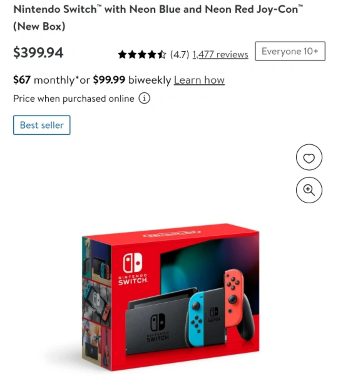 Nintendo Switch Neon Red and Blue image indicator(7)