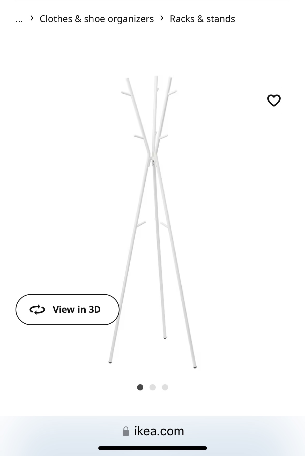 White Coat stand