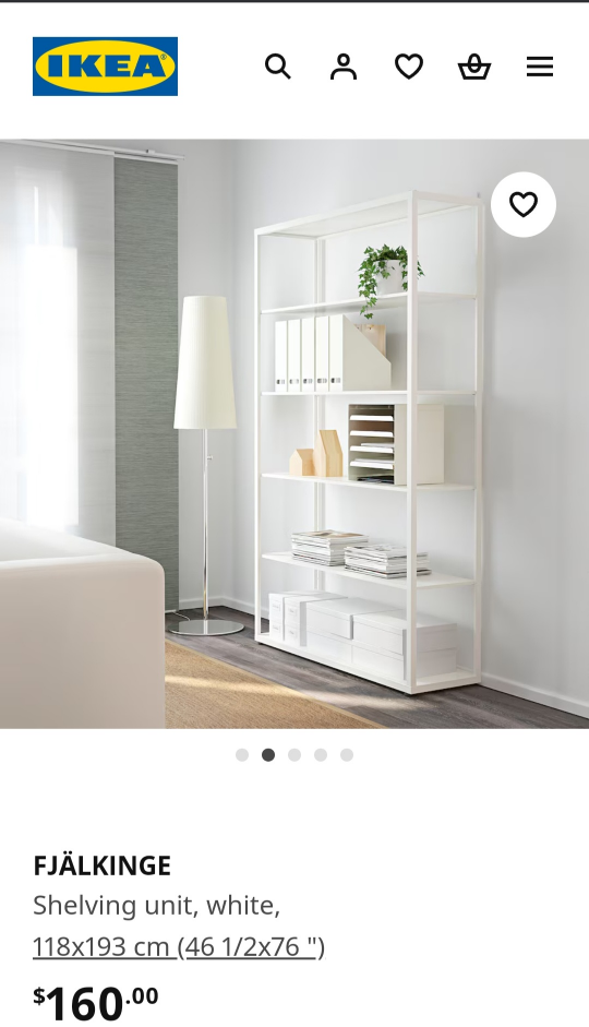 IKEA FJÄLKINGE Shelving Unit image indicator(2)