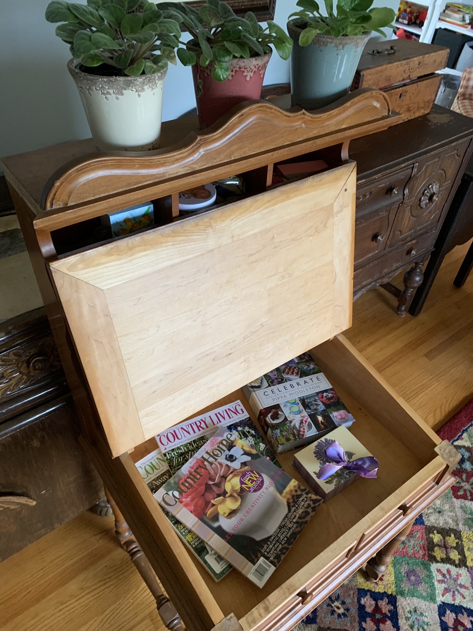 🦋🌼Wooden desk with hutch - photo 4