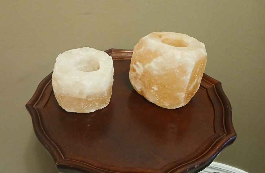 Himalayan Salt Candle Holders - photo 3