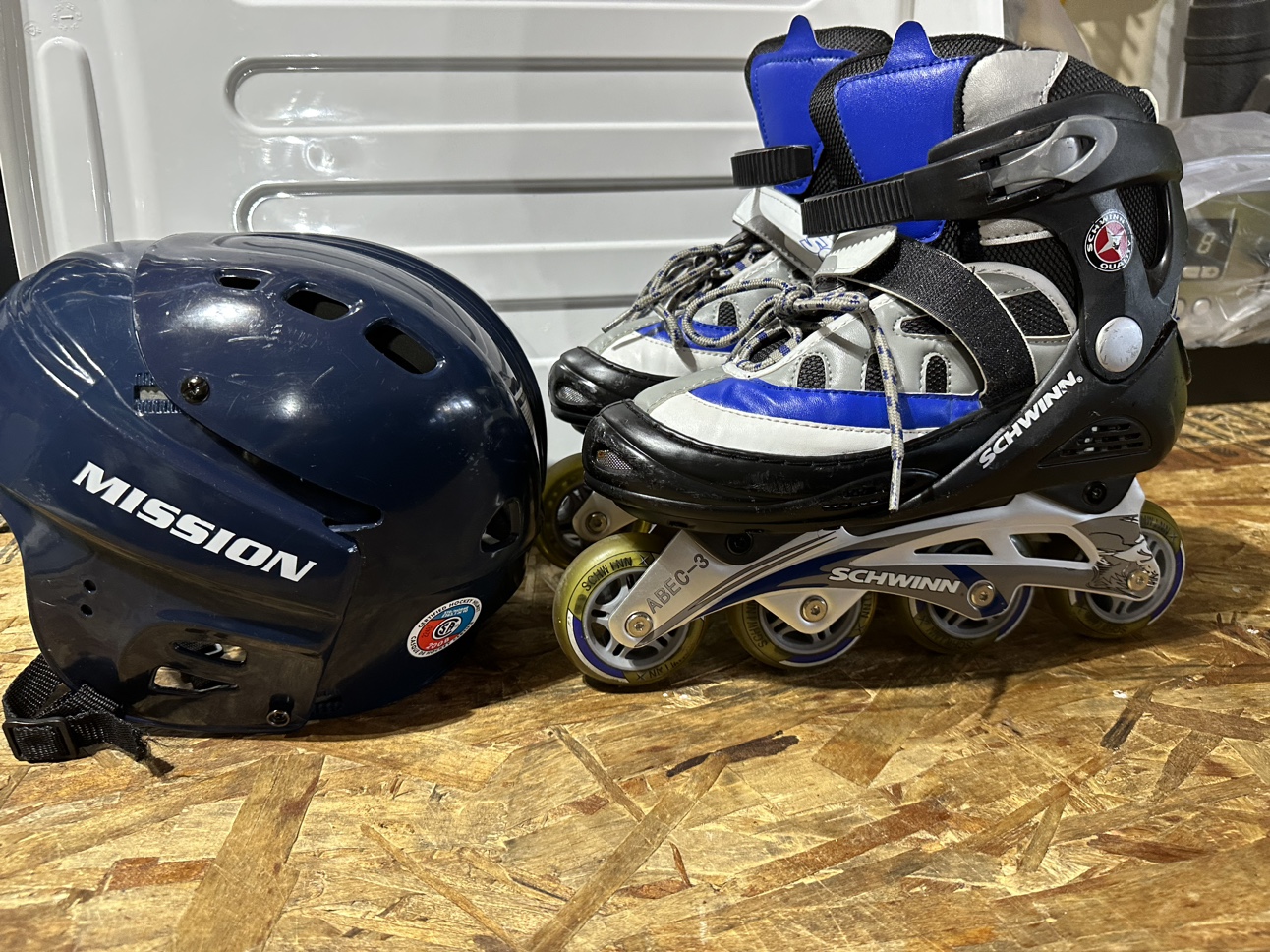 Schiwinn Inline Skates and Mission Helmet thumbnail