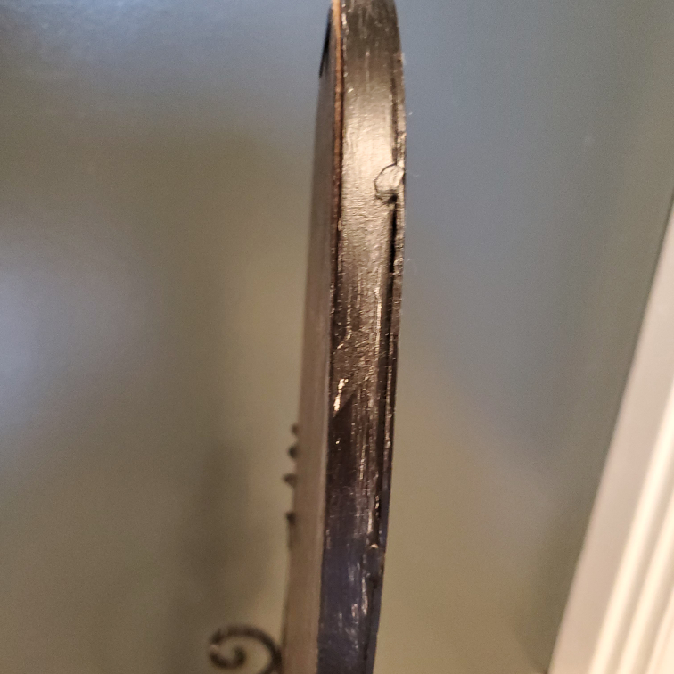 Small painted metal table top mirror image indicator(7)