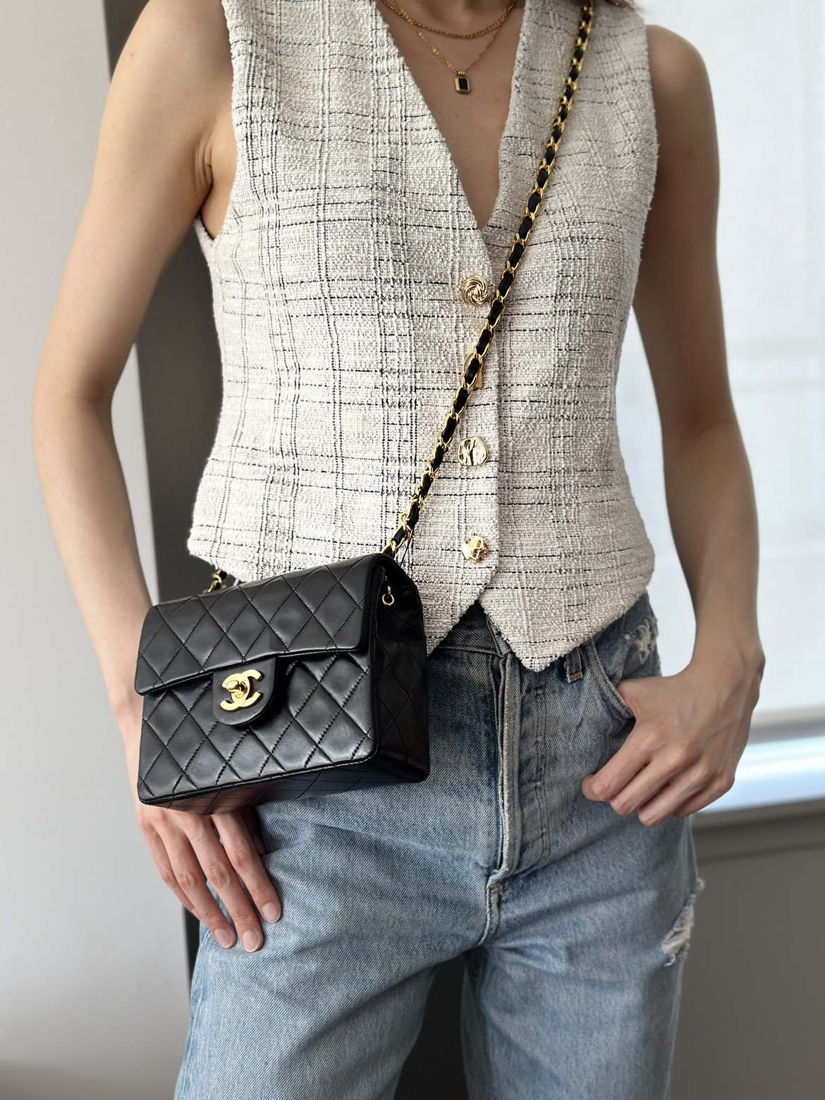 Chanel classic mini square flap bag - photo 5