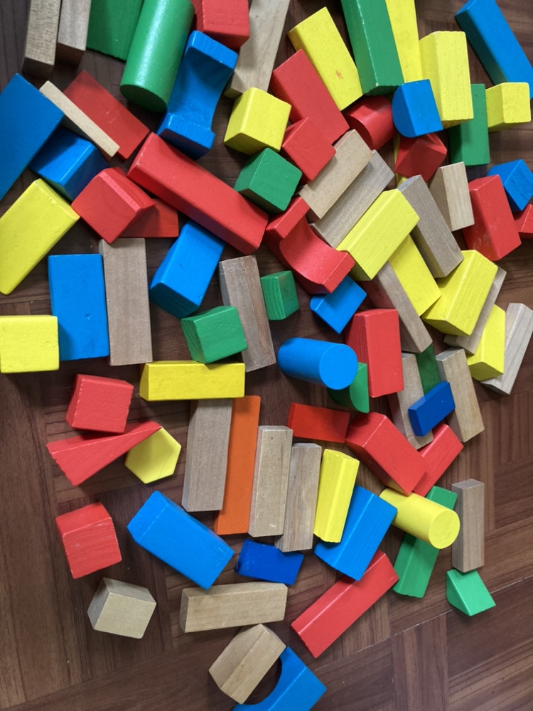 Wooden Building Blocks 92 pieces - photo 3