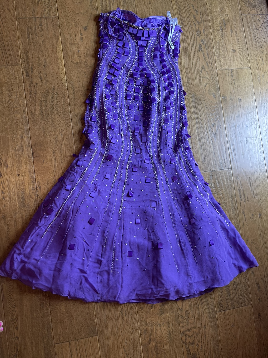 Purple Beaded Mermaid Dress - photo 2