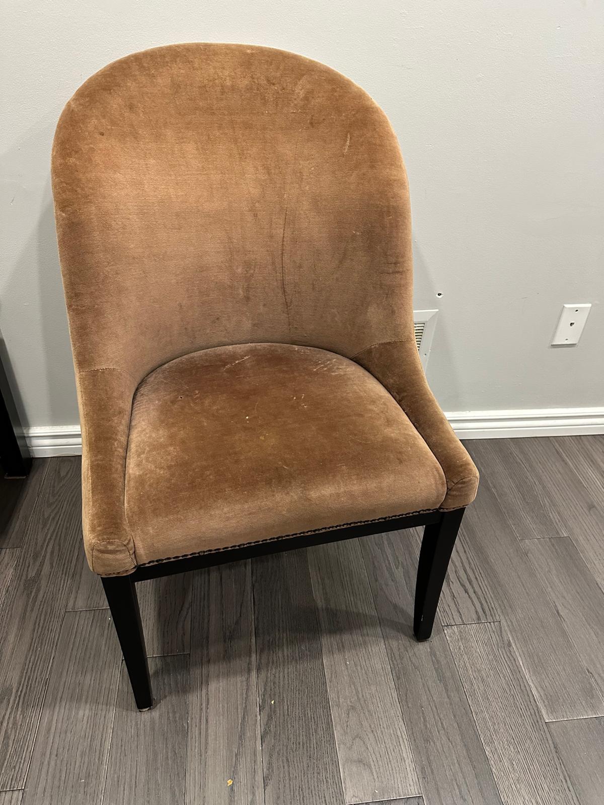 Brown Velvet Dining Chair (Set of 2) each price