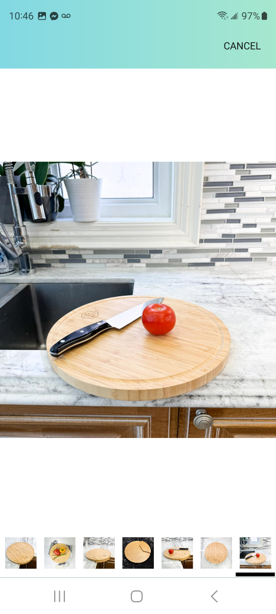 Bamboo Corner Cutting Board image indicator(4)